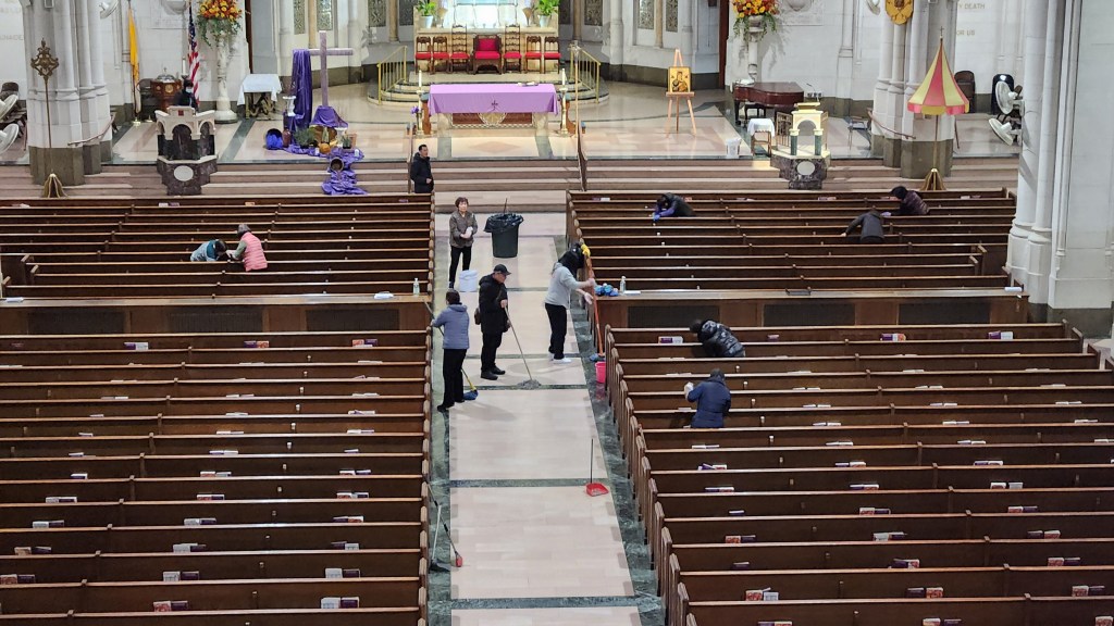上圣堂清洁-Upper Church Cleaning, April 12,&nbsp;2025.